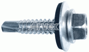 Arvex BSWU - blachowkręt samowiercący z podkładką, łeb sześciokątny