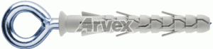 Arvex WRL - wkręt oczkowy do mocowania rusztowań z dyblem z długą strefą rozporu